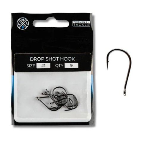 LMAB Drop Shot Hook Size 1 9pcs