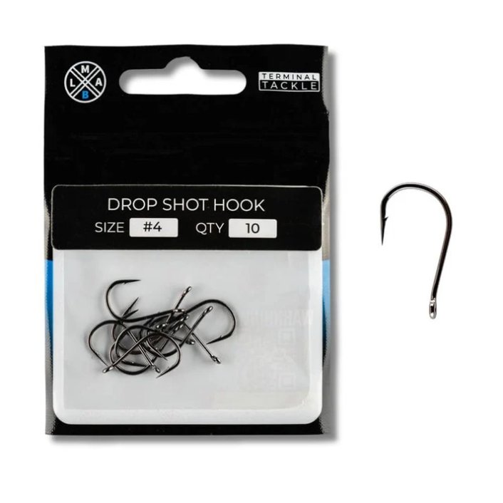 LMAB Drop Shot Hook Size 4 10pcs