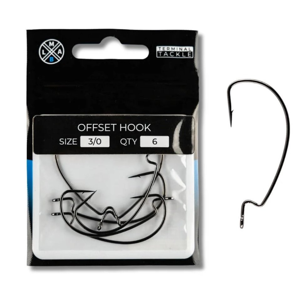 LMAB Offset Hook Size 3/0 6pcs