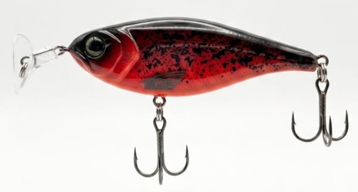 Headbanger Cranky Shad 6,4cm 10g Slow Sinking Red/Black