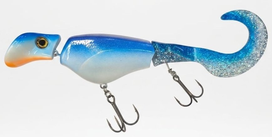 Headbanger Colossus Curly 31cm 170g Suspending Blue/White