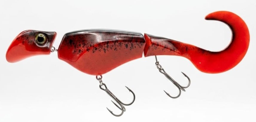 Headbanger Colossus Curly 31cm 170g Suspending Red/Black