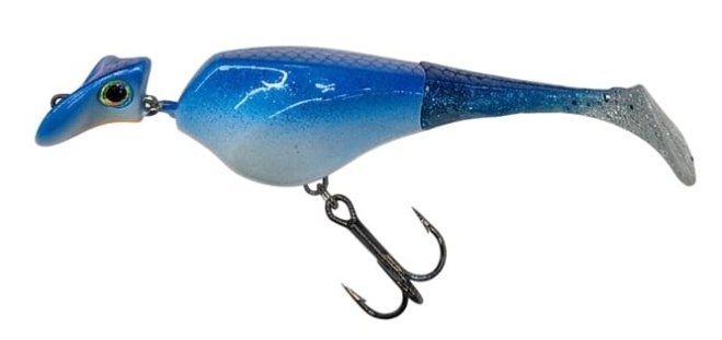 Headbanger Shad 11cm 11g Suspending Blue/White