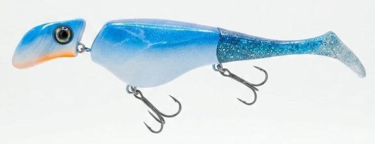 Headbanger Shad 16cm 29g Suspending Blue/White