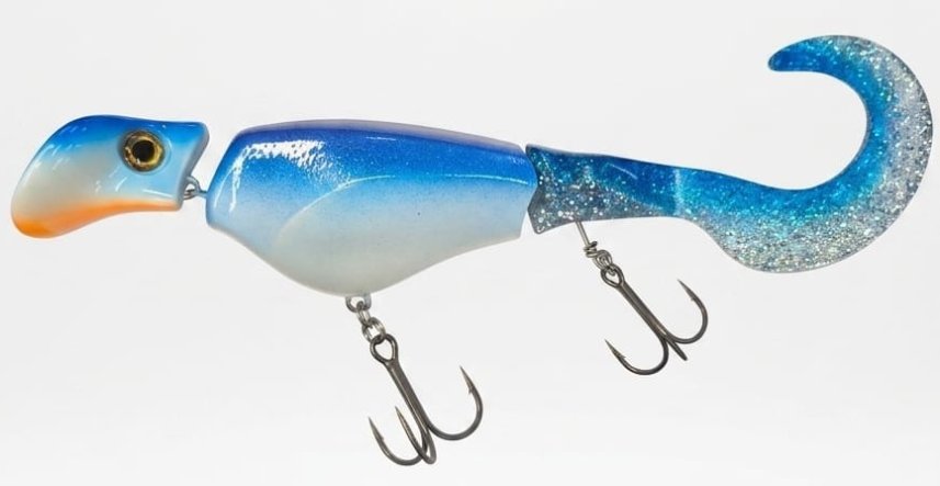 Headbanger Tail 23cm 53g Suspending Blue/White