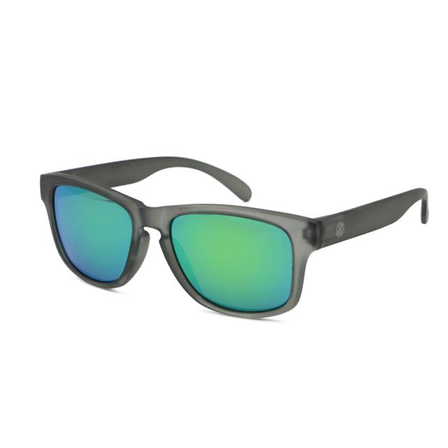 LMAB Sunglasses Polarised Crystal Grey / Emerald Revo