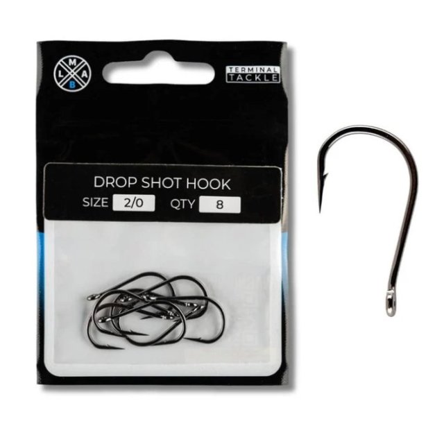 LMAB Drop Shot Hook Size 2/0 8pcs