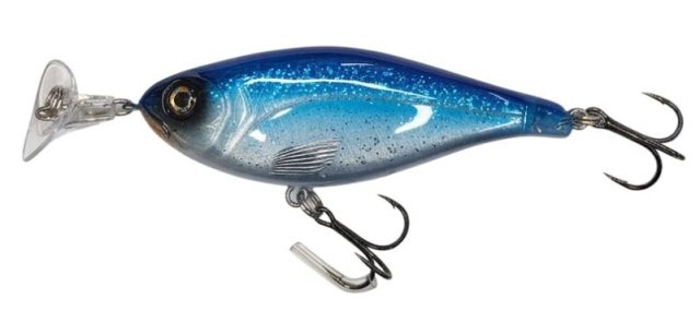 Headbanger Cranky Shad 12.7cm 63g Slow Sinking Blue/White