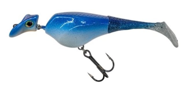 Headbanger Shad 11cm 11g Suspending Blue/White