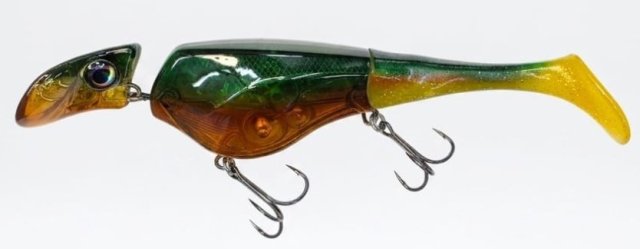 Headbanger Shad 16cm 29g Suspending Motoroil/Green