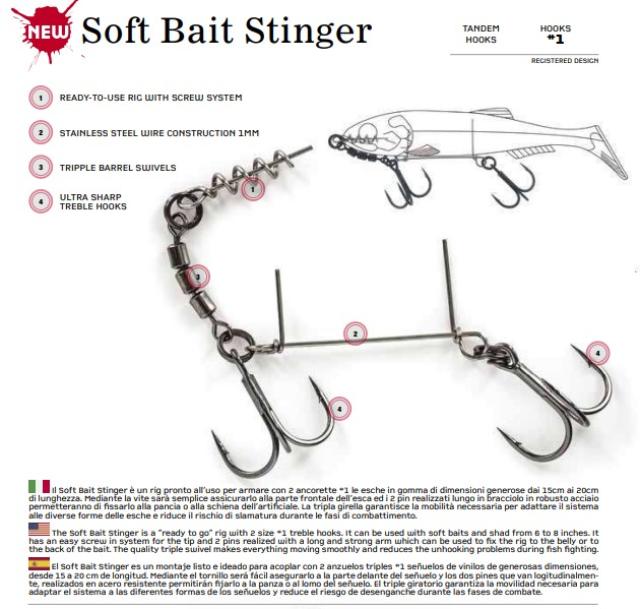 Molix Soft Bait Stinger - Tandem Treble Hook Size#1
