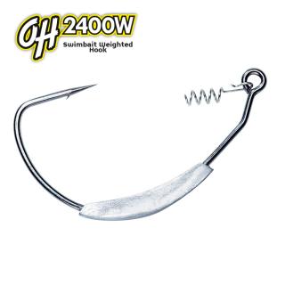OMTD Big Swimbait Weighted Hook 3pcs OH2400W 3pcs Size 5/0  10.5g-3/8oz