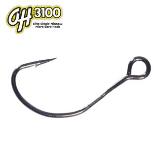 OMTD Elite Single Minnow Hook Micro Barb 8pcs OH3100 Size 8